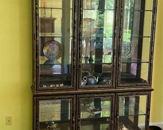 Large Chinoiserie Display Cabinet