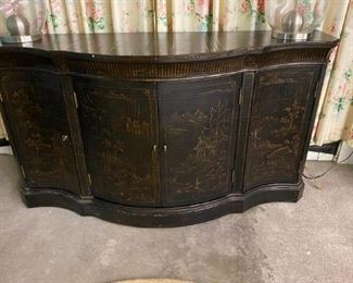 Ethan Allen Chinoiserie Credenza