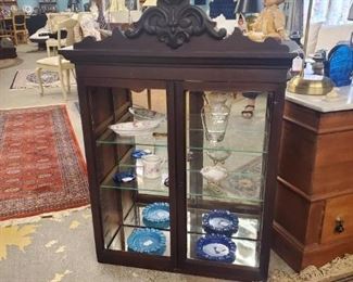Victorian Display Cabinet for Top of Chest, etc.
