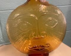 Wayne Husted Omnibus Sun Face Blenko Art Glass