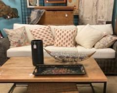 Porch Sofa and Metal Leg Table