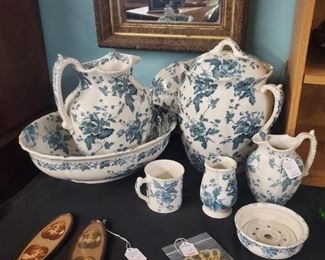 Ten Piece Pitcher and Bowl Set