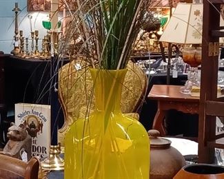 Huge Blown Glass Vase
