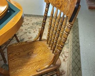 4 carved chairs