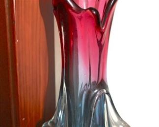 Mid Century Art Glass Vase