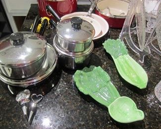 Pots, pans and serving items