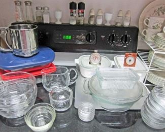 Oven-ware, and serving pieces