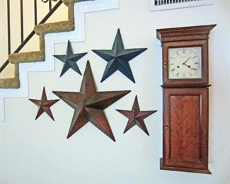 Wall art and newer reproduction wall clock