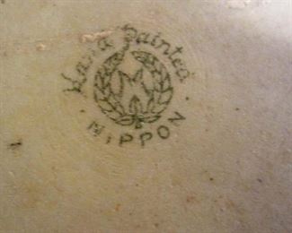 Nippon vase green mark