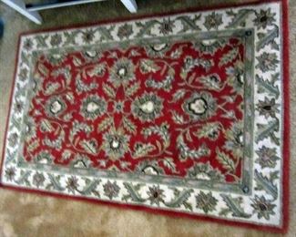 Area rug : approximately  3 x 5