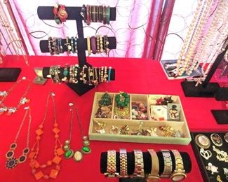 More costume jewelry and some of the watches