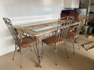 $300 - Dining Table, 6 chairs 72"