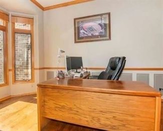 L shaped desk,  73"(21"W) x 60" (24"W), was $250, NOW $195