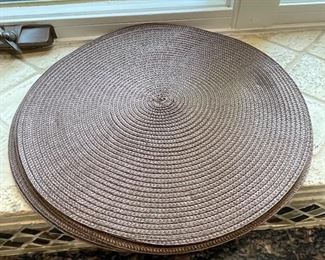 6 round placemats,  was $5, NOW $4