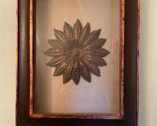 Medallion in shadow box #1, 20" x 15",  was $15, NOW $10