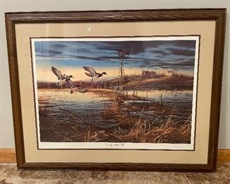 Terry Redlin,"Spring Run -Off” Framed, 1478/1700,1981,Artist.Signed,  34" x 26.5",  was $199, NOW $100