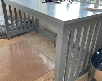 Grey desk, 60" x 28" x 30"H,  $100