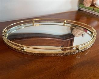 Vanity mirror tray, 13" x 9",  $10
