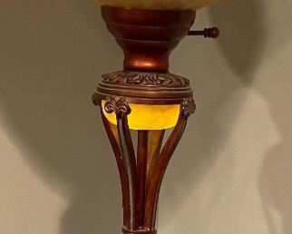 Closeup view of lamp