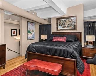 Primary bedroom furniture from Crate & Barrel (see following pics for info and pricing.