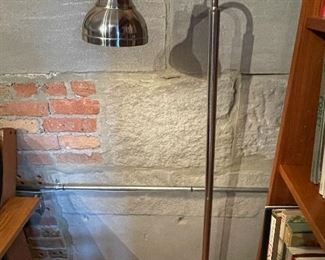 Silver floor lamp, 49"H,  $45