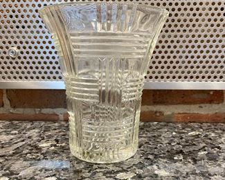 Glass vase, 7"H, was $10, NOW $6