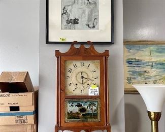 Pillar and scroll clock