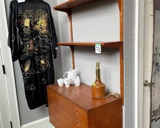 Teak wall unit