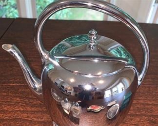 Stainless Footed Tea Pot