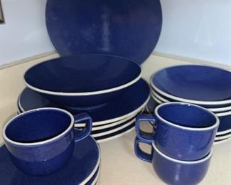 Blue Speckled Stoneware Dishes