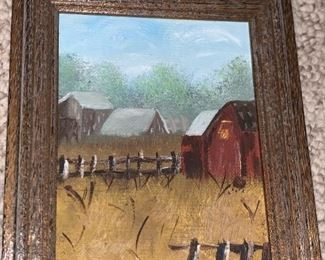Barn Scene Painting