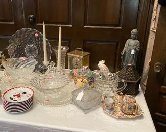 LOTS AND LOTS OF FOSTORIA PIECES AND SETS OF GLASSES