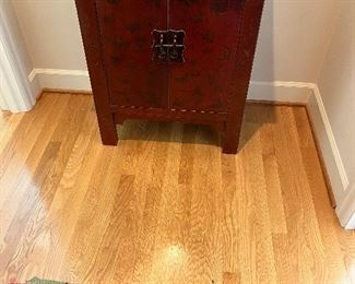 $290. Painted antique Tansu.  25 inches wide by 14 inches deep by 31 inches high.