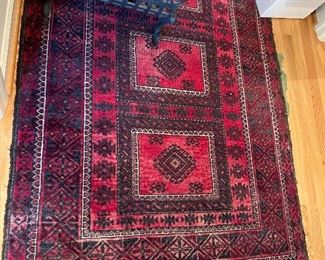 $290. Antique oriental rug measures  3’5” x  5’1”.