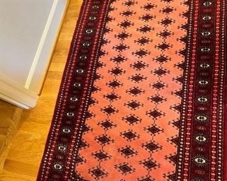 $260. Antique rug, 3’ x 5’ 2 inches.
