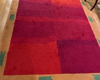 $140. Henne series wool rug from Ikea.  6’ x 8’