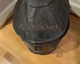 $80. Antique English Royal Artillery hat box. 