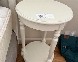 Second of the pair of bedside tables.