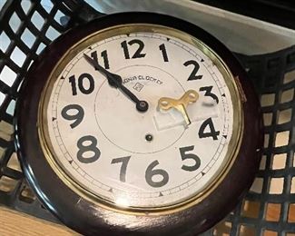 Antique antique wall or station clock available for in person purchase on Friday and Saturday.