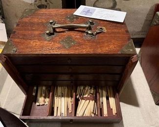 $90 Antique Mah-jong box 
