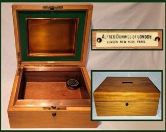 Alfred Dunhill London Copper Lined Humidor
