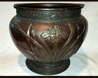 Stunning Large Bronze  Pot