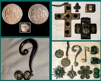 Sterling Southwestern Legal Center Cufflinks, Crosses, Tiny Pill Box,  Lockets and More