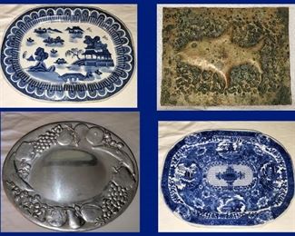 Large Platters and Small Metal Fish
