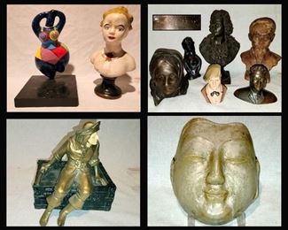 Sculptures and Busts and Faces 