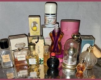 Perfumes and Colognes including Schiaparelli and Chanel No 19