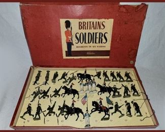 Vintage Toy Soldiers in Box; Britains Soldiers 