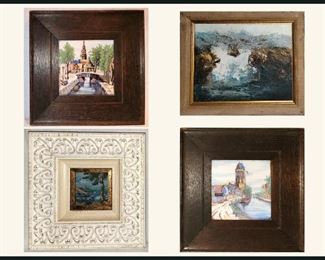 4 Small Pieces of Framed Art
