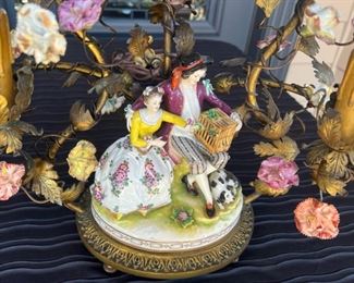 Fine German Volkstedt porcelain figurines - as good as Dresden