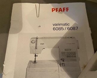 Pfaff Varimatic 6085/6087 original manual with sewing machine